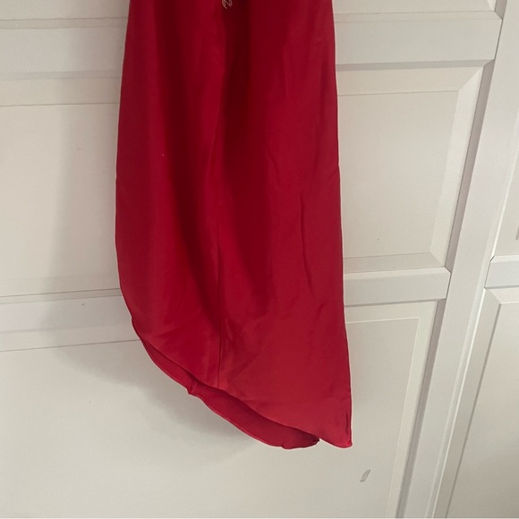 New! Nookie Red Gypsy Mini Halter Asymmetrical Mini Dress 37678 - Picture 5 of 11